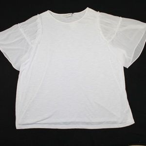 Ava & Viv Sheer Sleeve Blouse plus size 3x